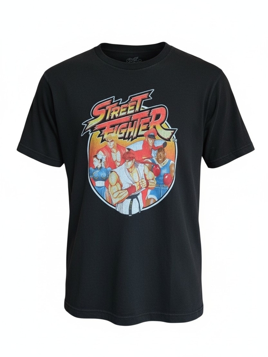 Other - Street Fighter Graphic T-Shirt Men’s Size M Black Capcom Retro Gamer Tee Ryu Ken